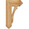 Ekena Millwork Imperial Arts and Crafts Rough Sawn Bracket w/ Offset Brace, Western Red Cedar, 8"W x 18"D x 30"H BKT0806X18X30IMP03RWR - alternate 3